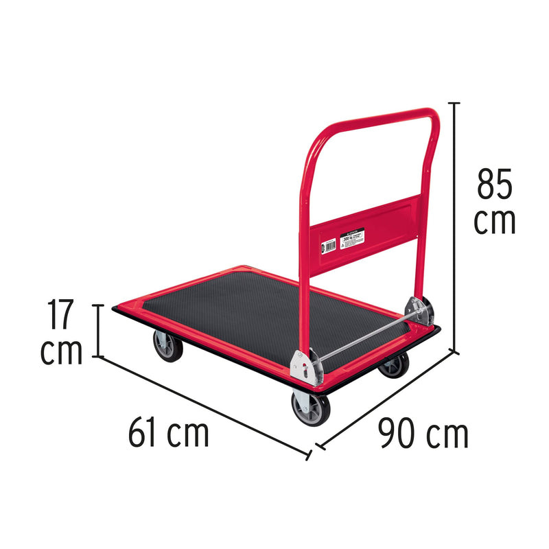 Carro de carga plegable tipo plataforma,  300 kg,  Pretul