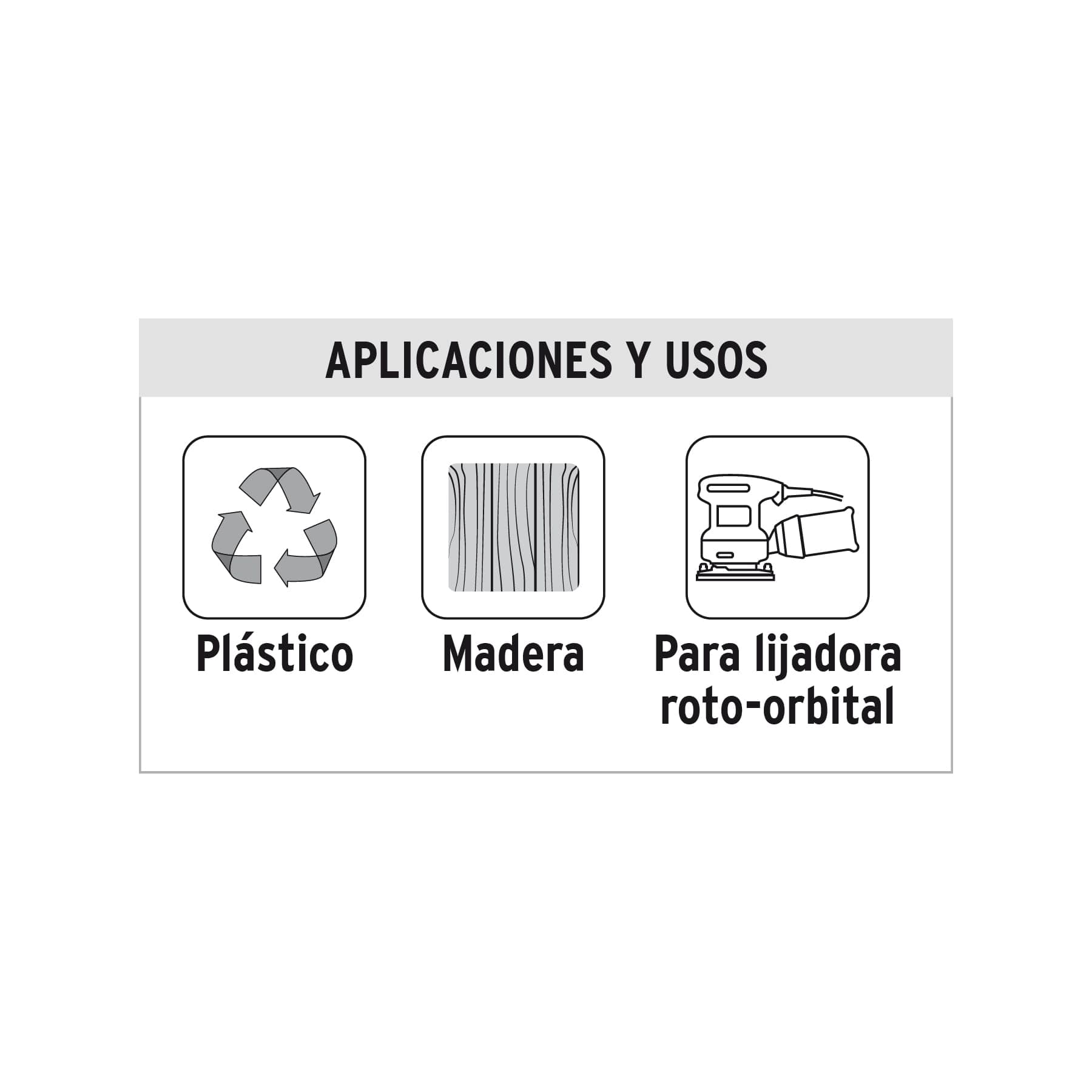 Paquete con 5 discos de lija 5" grano 40, 8 perforaciones