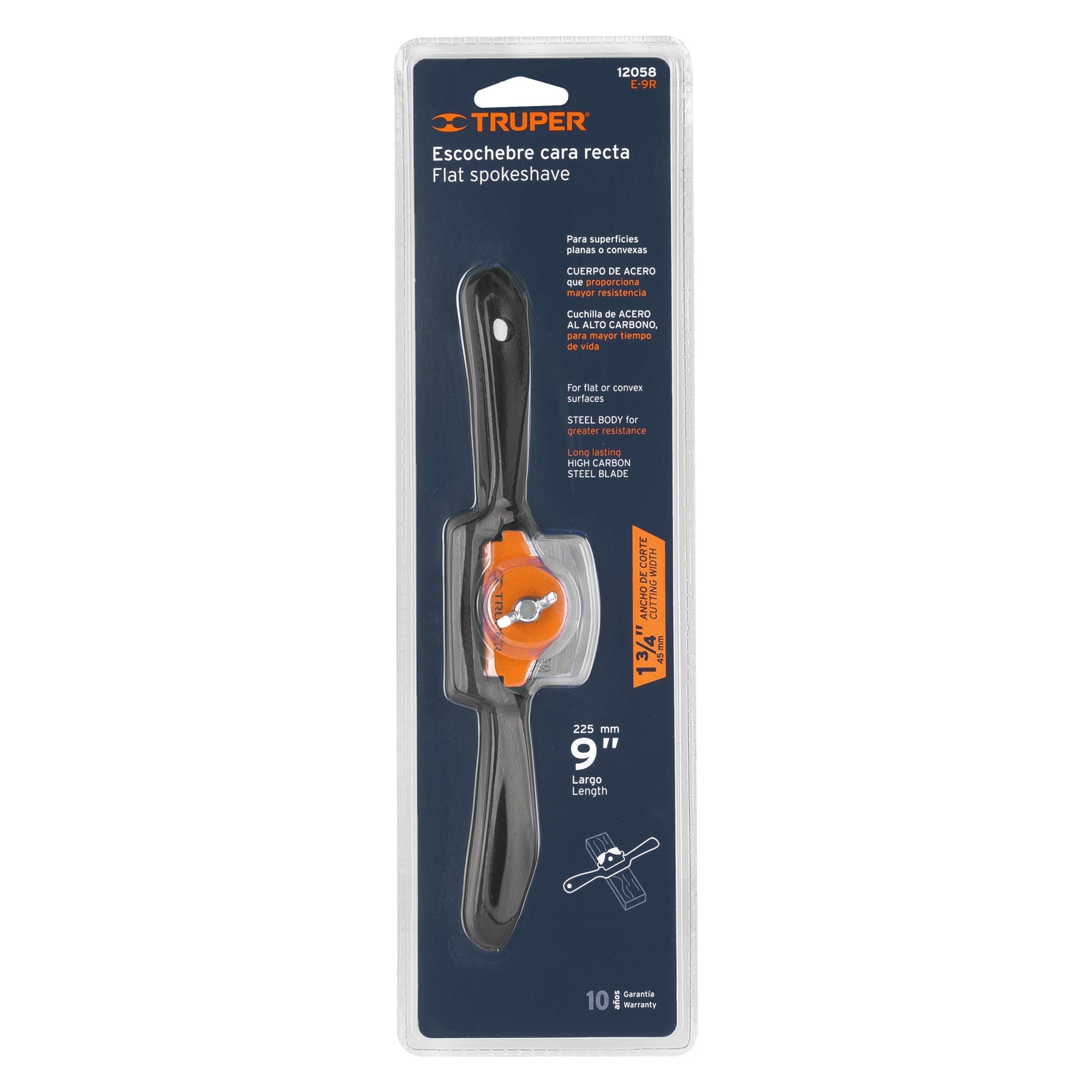 Escochebre recto 9", Truper