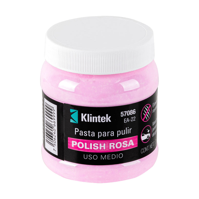 Polish en pasta rosa para auto,  250 g,  uso medio,  Klintek