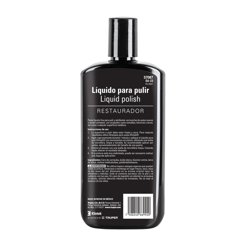 Polish líquido para auto,  473 ml,  Klintek