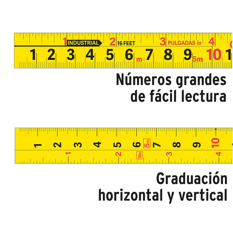 Flexómetro Auto-Lock contra impactos 8 m cinta 25 mm,  Truper