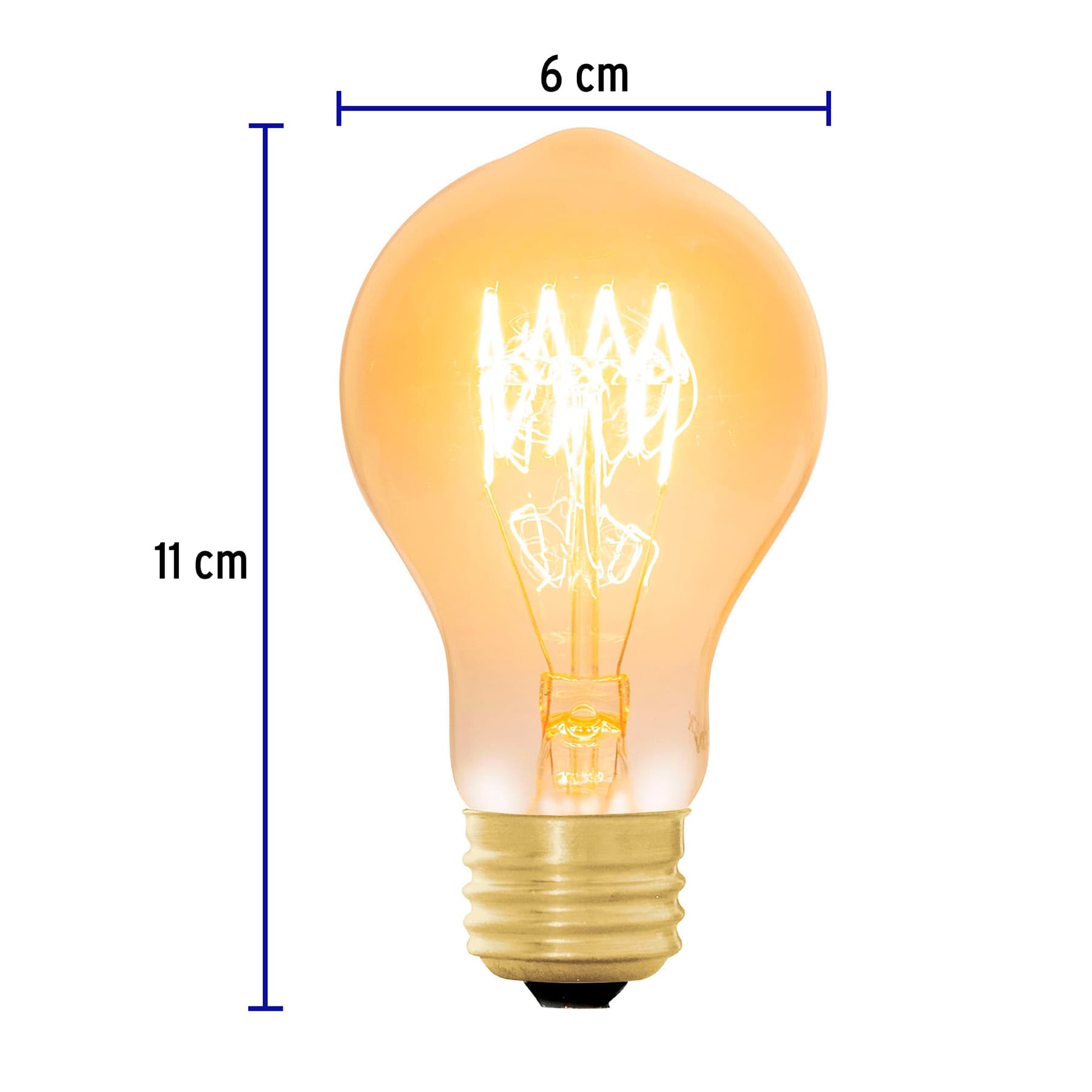 Lámpara incandescente vintage 40 W tipo bombilla, Volteck