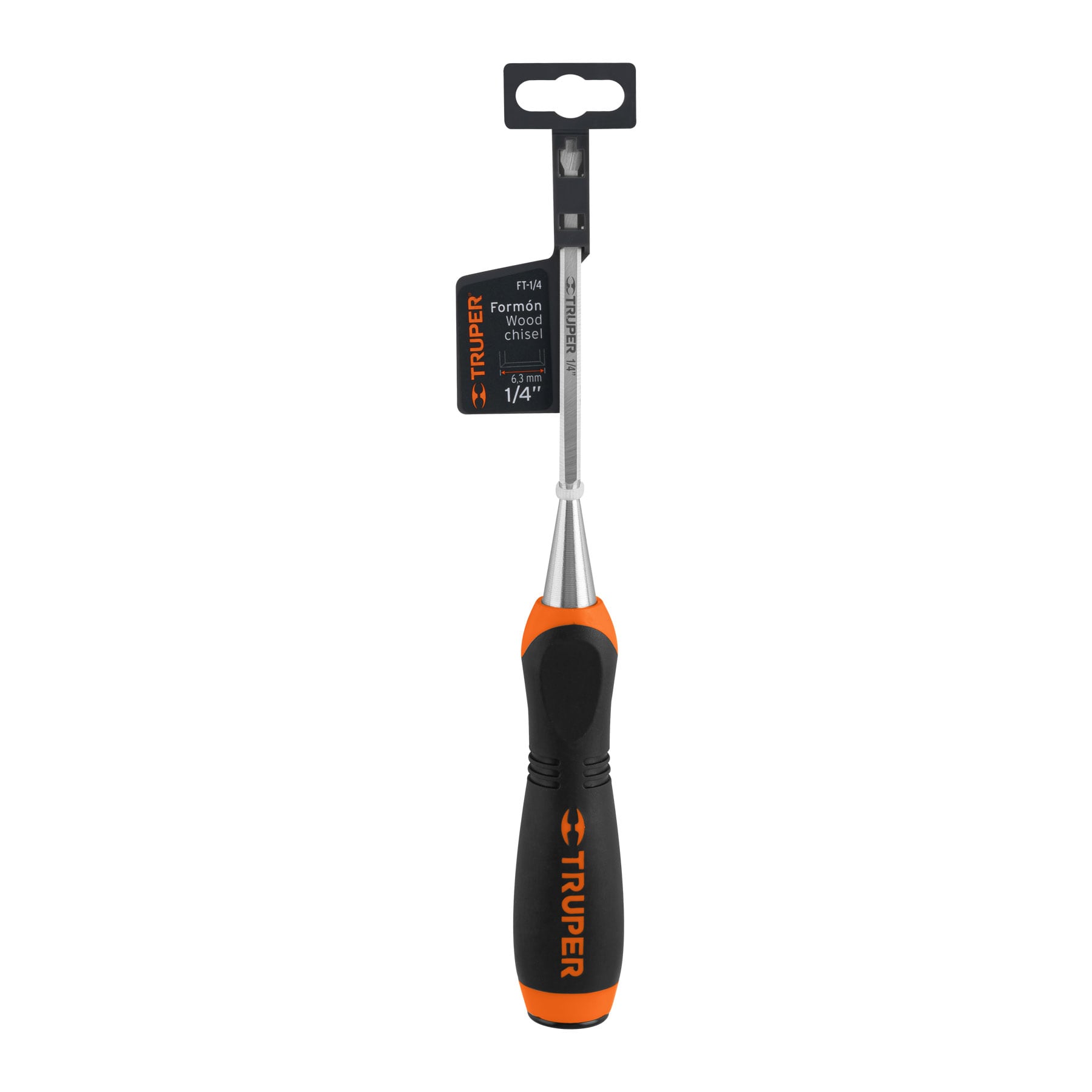 Formón 1/4" mango Comfort Grip, Truper