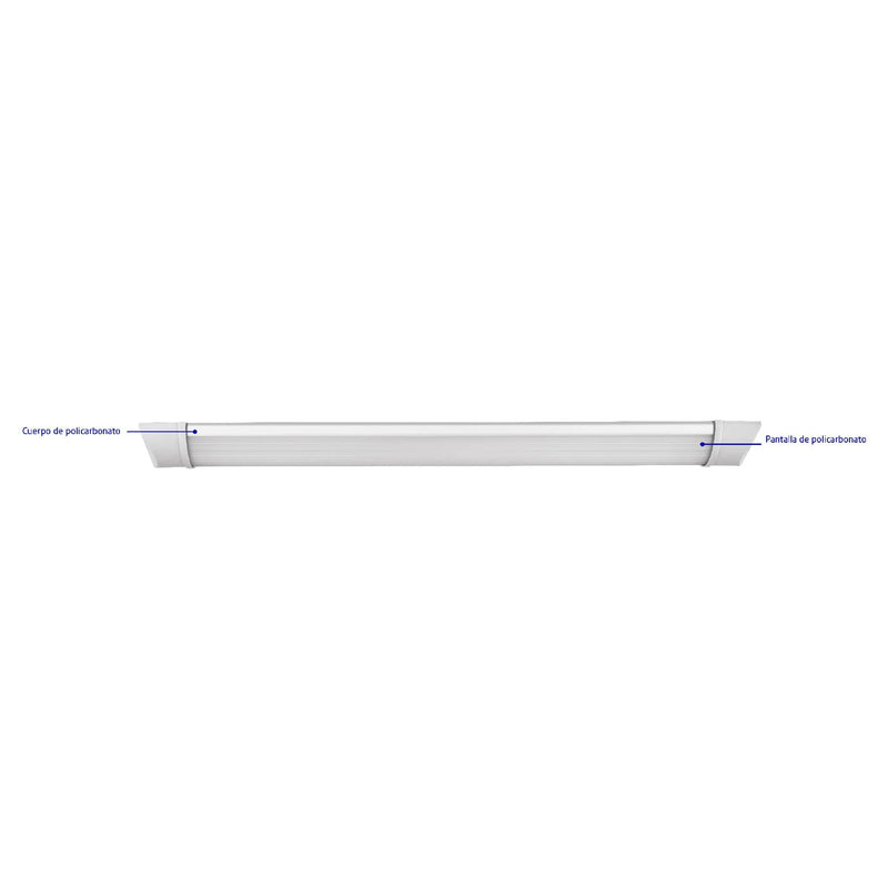 Luminario lineal delgado de LED 36 W para gabinete,  Volteck