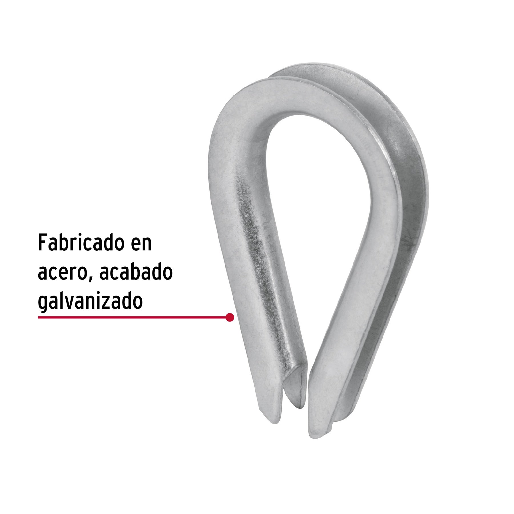 Bolsa con 10 guardacabos para cable de acero de 1/8", Fiero