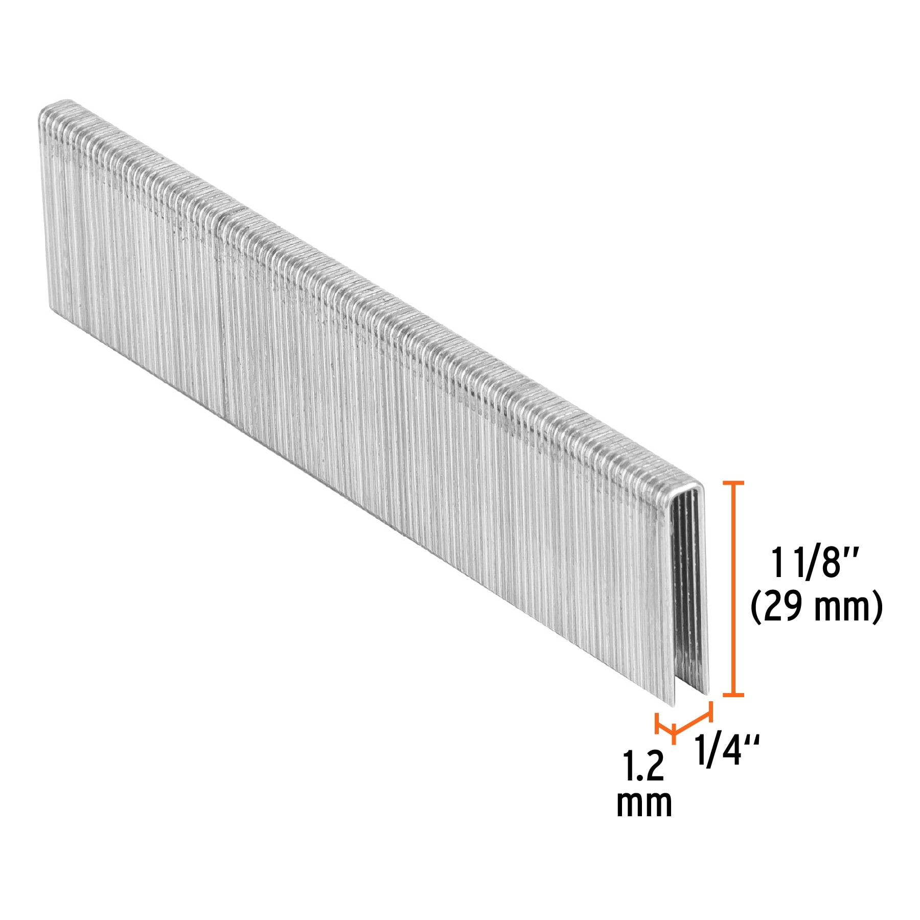 Caja con 5000 grapas corona 1/4" calibre 18, 28mm para ENNE-120
