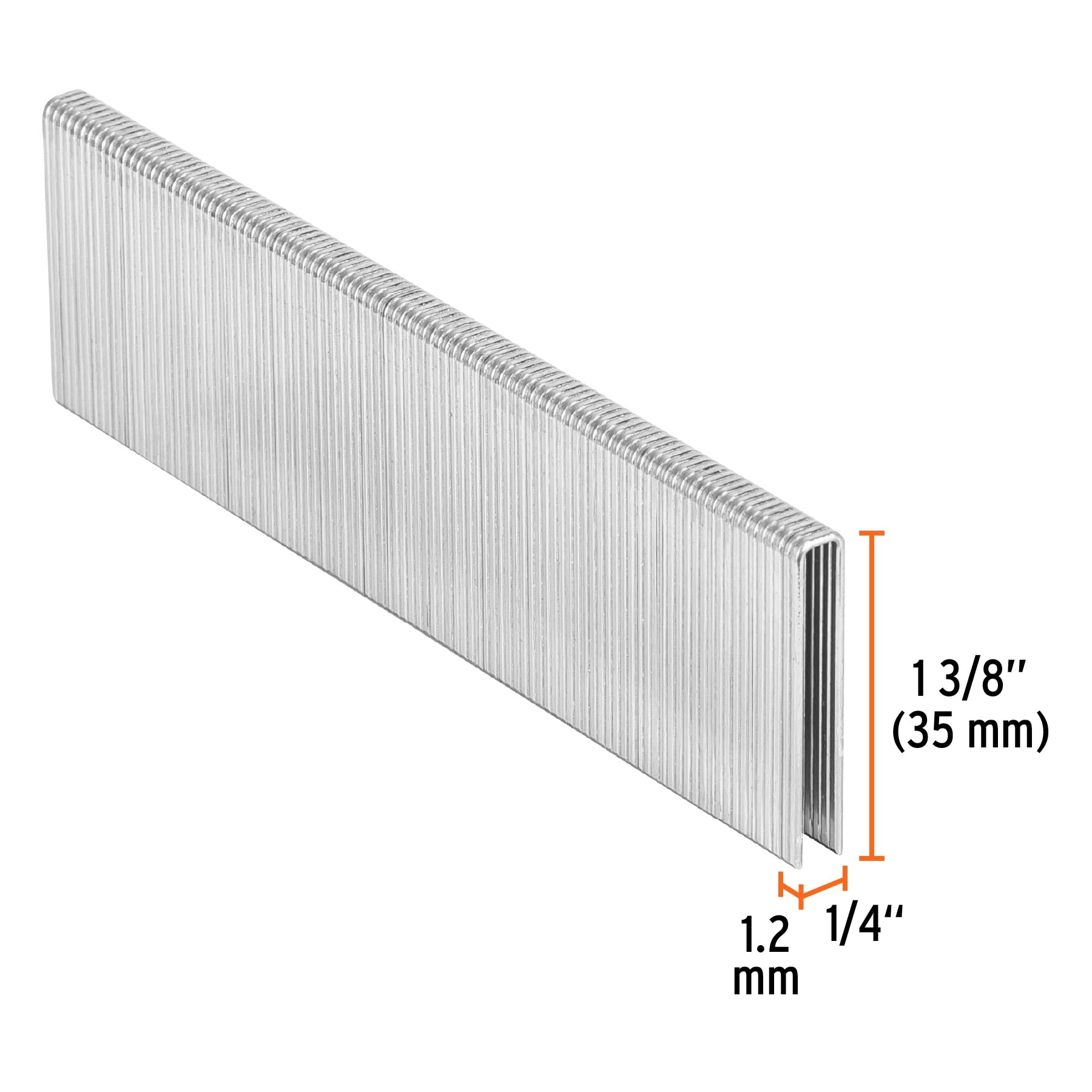 Caja con 5000 grapas corona 1/4" calibre 18, 35mm para ENNE-120