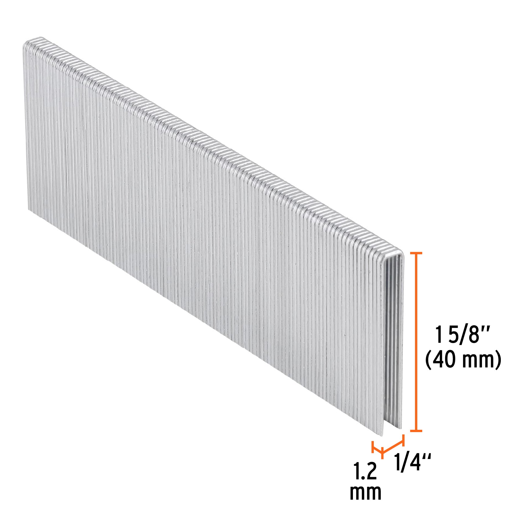 Caja con 5000 grapas corona 1/4" calibre 18, 40mm para ENNE-120