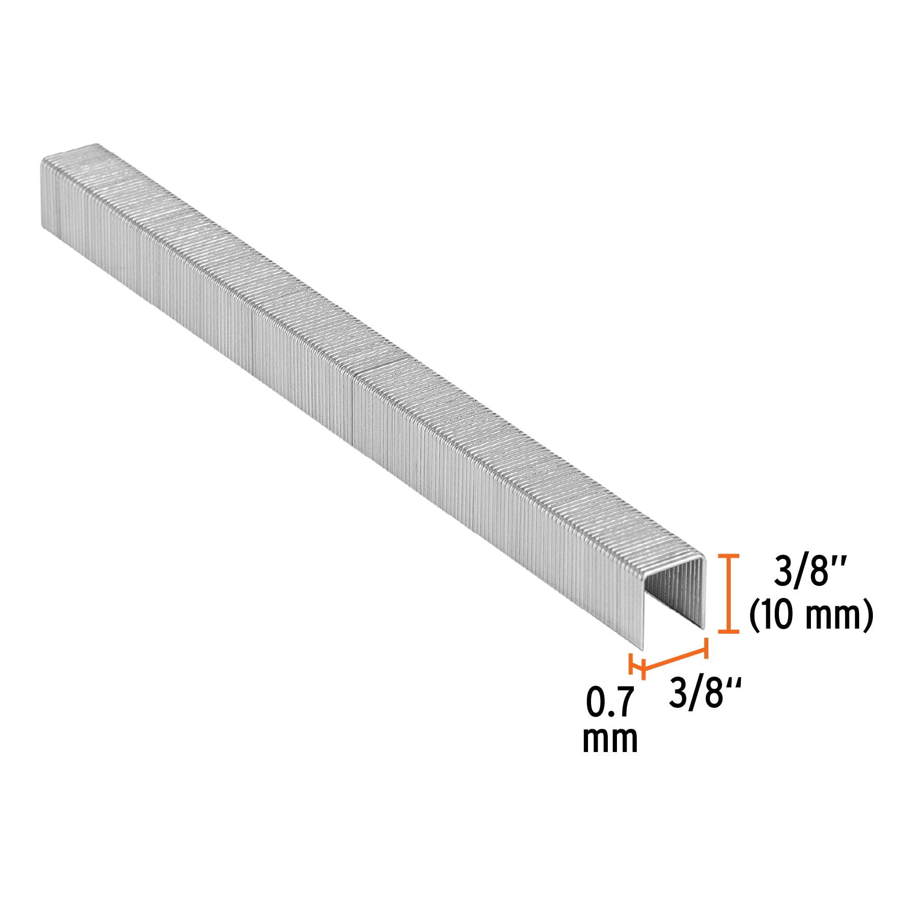 Caja con 5000 grapas corona 3/8" calibre 22, 10mm para ENNE-70