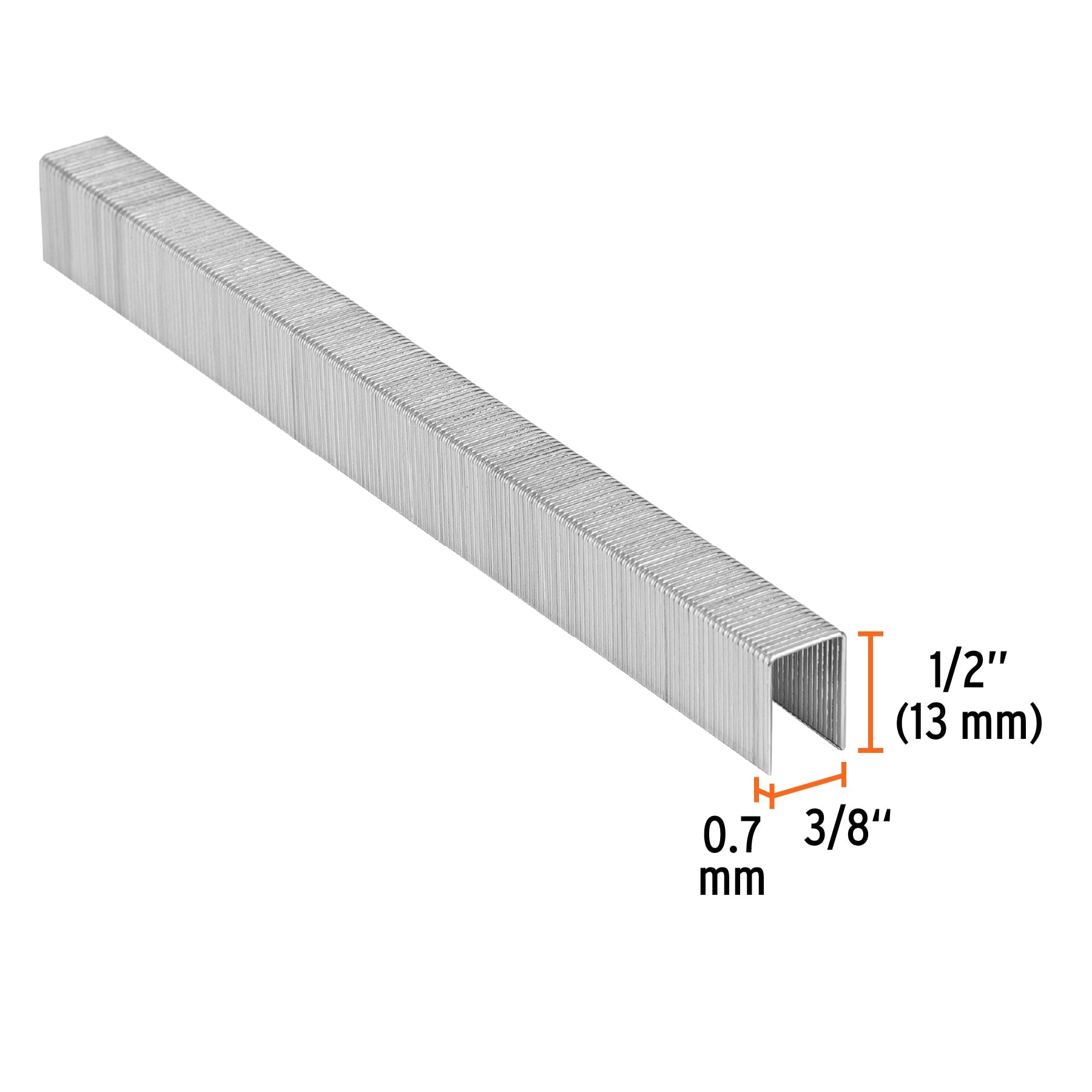 Caja con 5000 grapas corona 3/8" calibre 22, 13mm para ENNE-70
