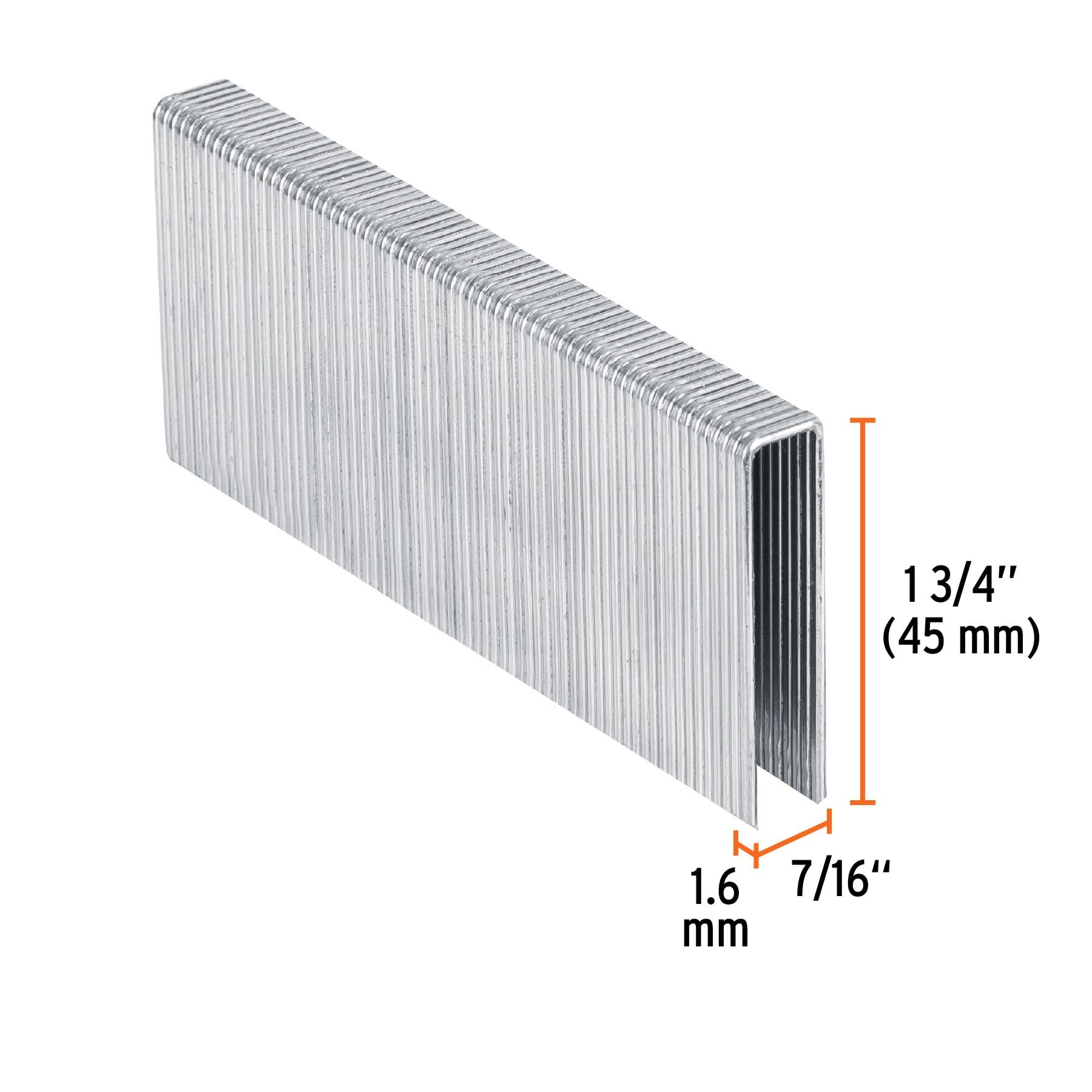 Caja con 1000 grapas corona 7/16" cal. 16, 45mm para ENNE-160