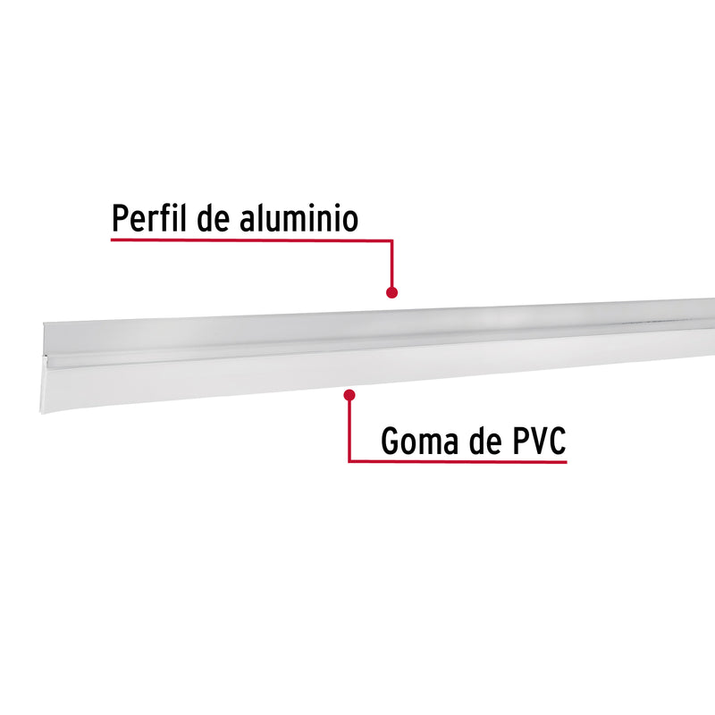 Guardapolvo fijo de 100 cm,  aluminio,  Hermex