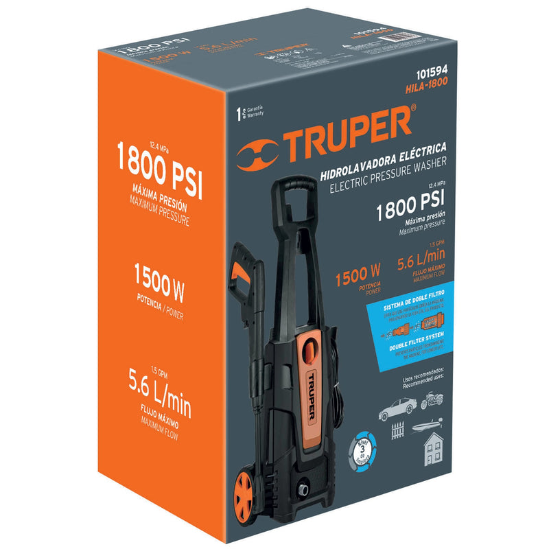 Hidrolavadora eléctrica 1800 PSI,  Truper