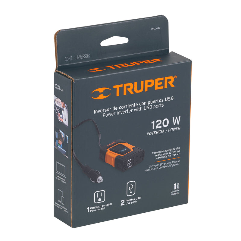 Inversor de corriente 120 W,  Truper