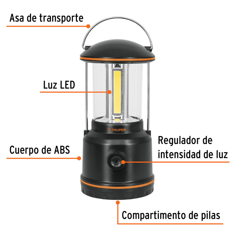 Linterna de LED para campamento,  tipo farol,  de Pilas 3 D