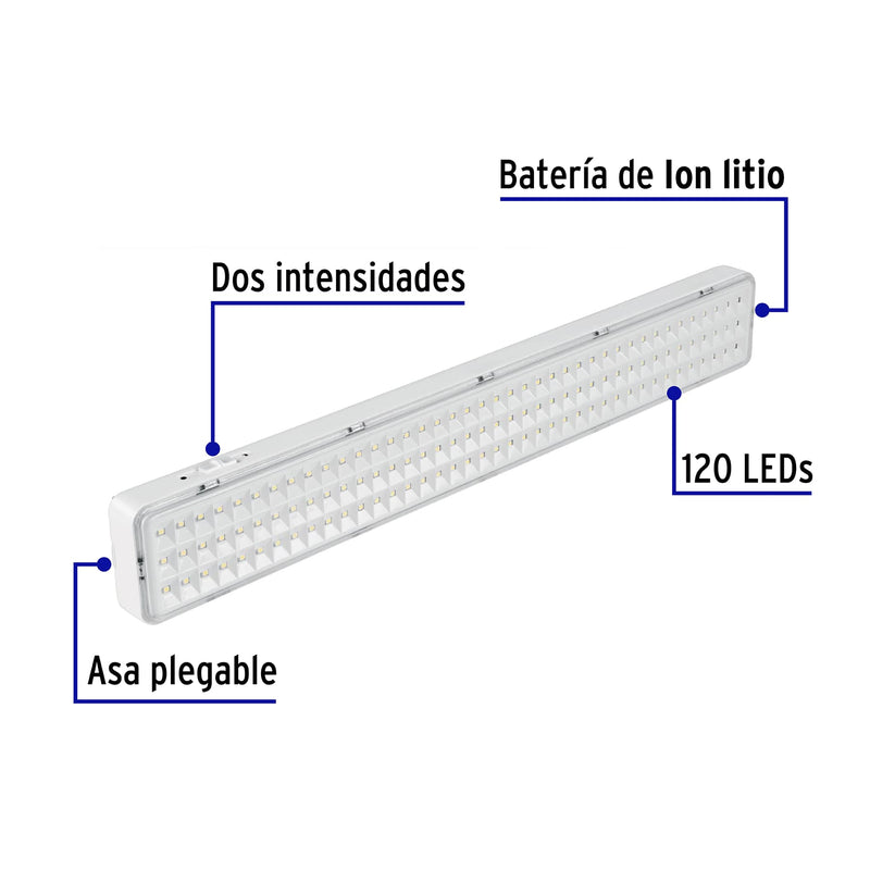 Lámpara de emergencia de 1000 lm recargable,  Volteck