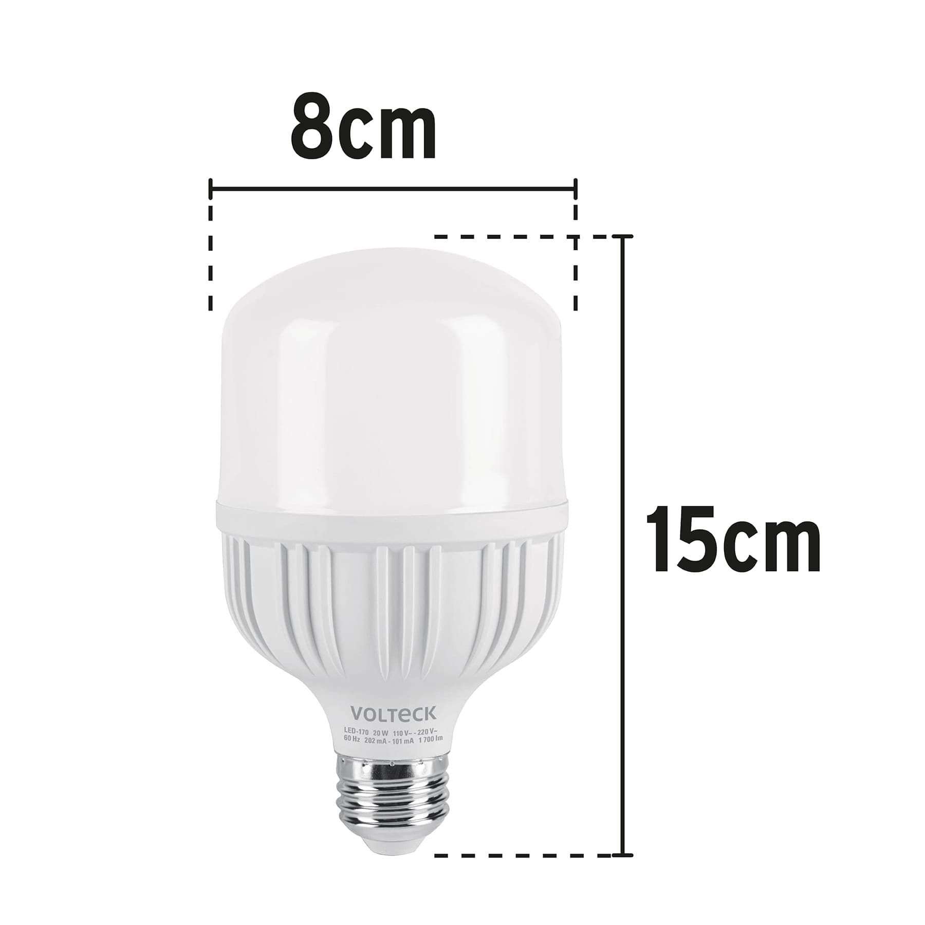 Lámpara LED alta potencia 20 W (equiv. 170 W), luz de día