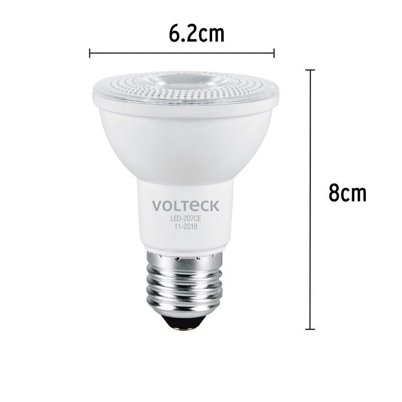 Lámpara de LED 6 W tipo PAR 20 luz cálida,  blíster,  Volteck