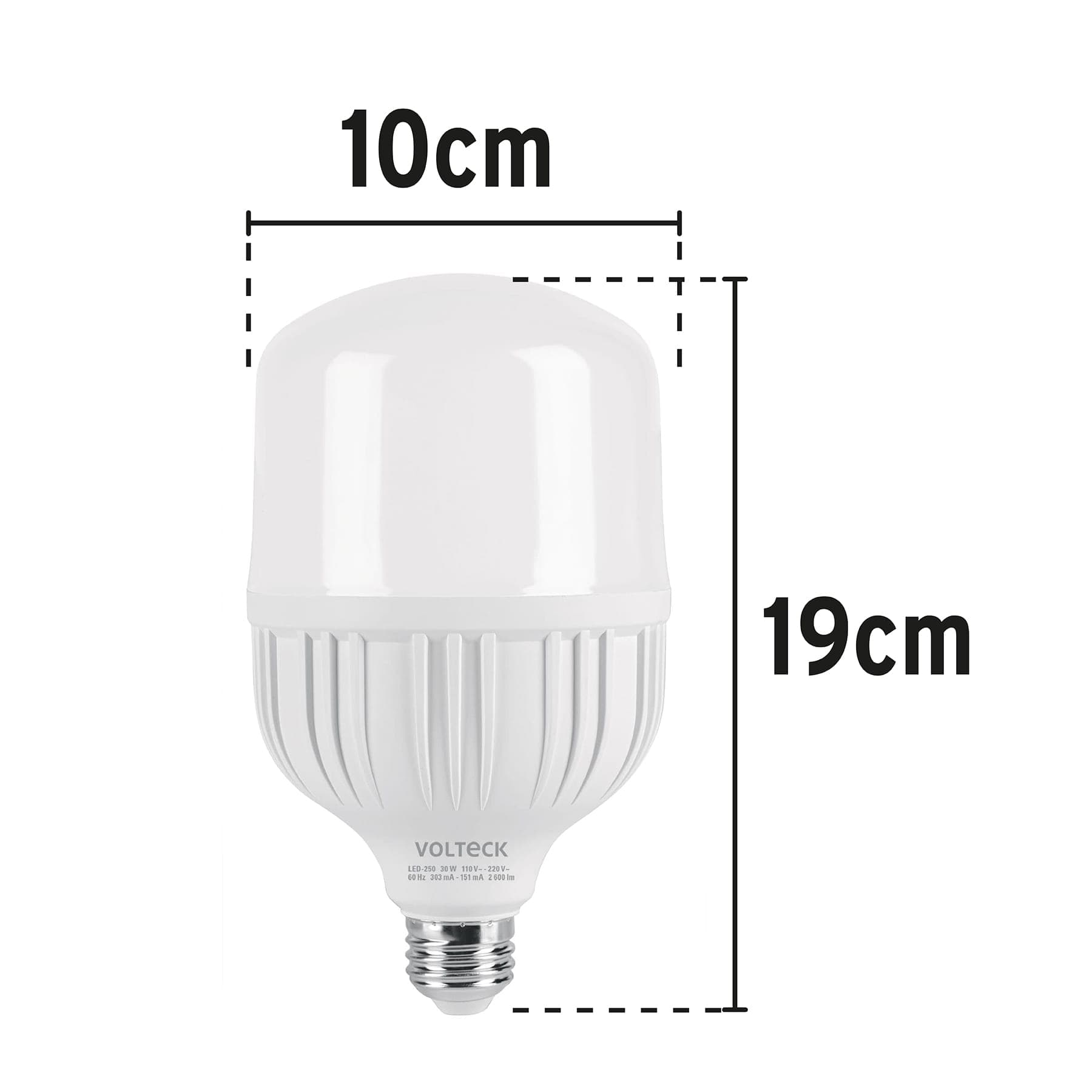 Lámpara LED alta potencia 30 W (equiv. 250 W), luz de día