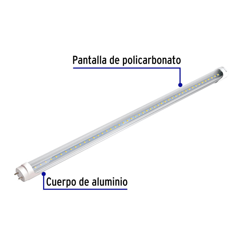Tubo de LED T8 9 W base G13 pantalla policarbonato,  Basic