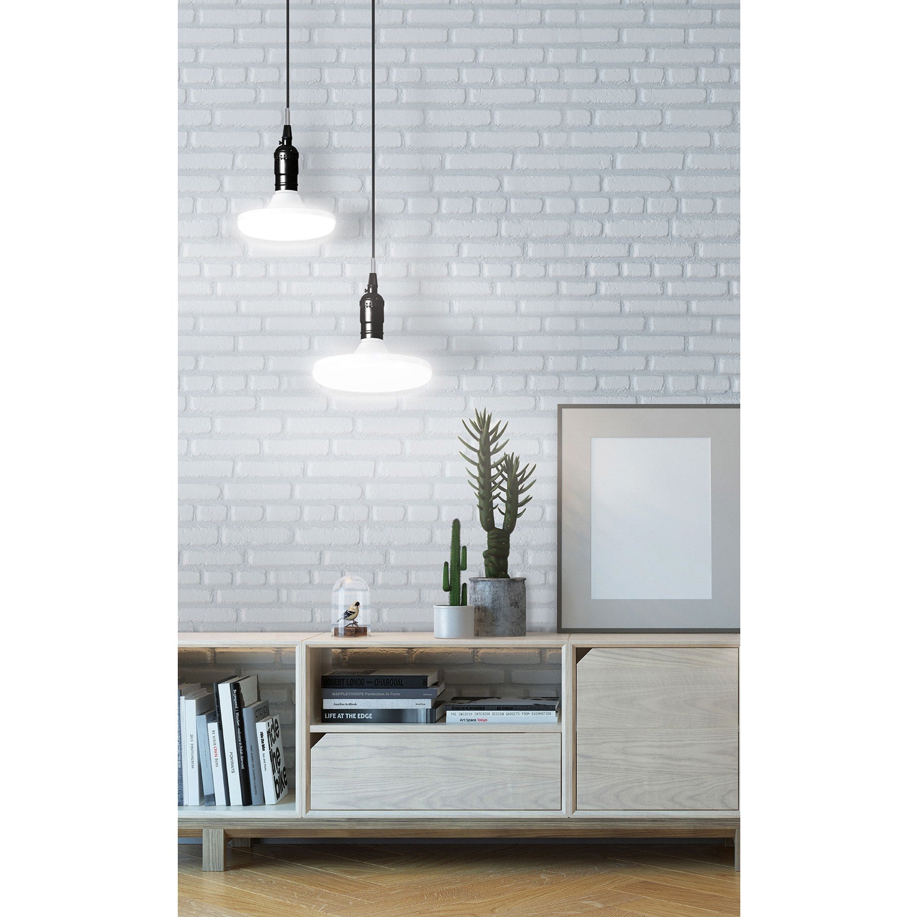 Lámpara LED tipo OVNI 18 W (equiv. 125 W), luz cálida, caja