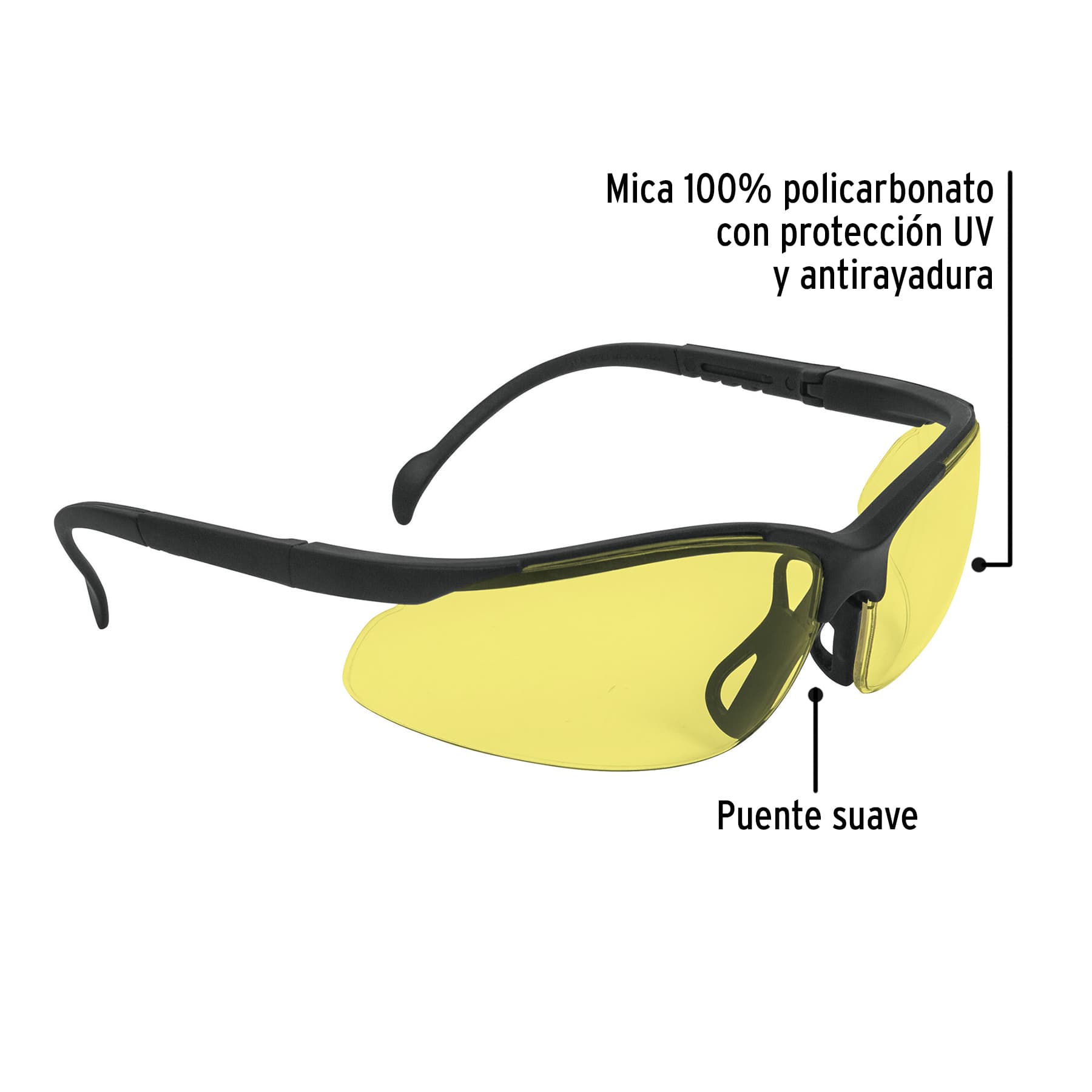 Lentes de seguridad ámbar, Truper Vision