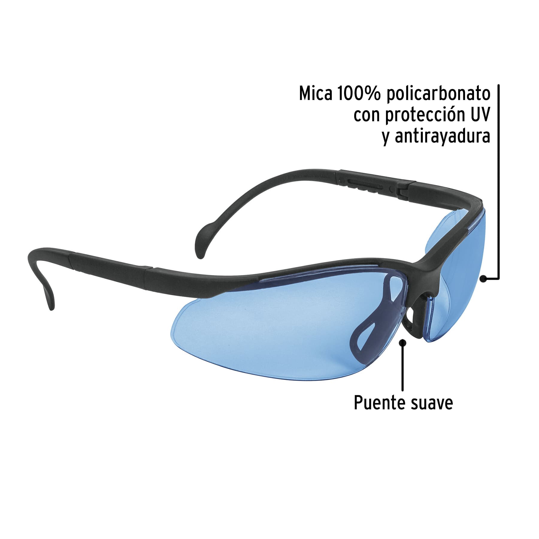 Lentes de seguridad azules, Truper Vision