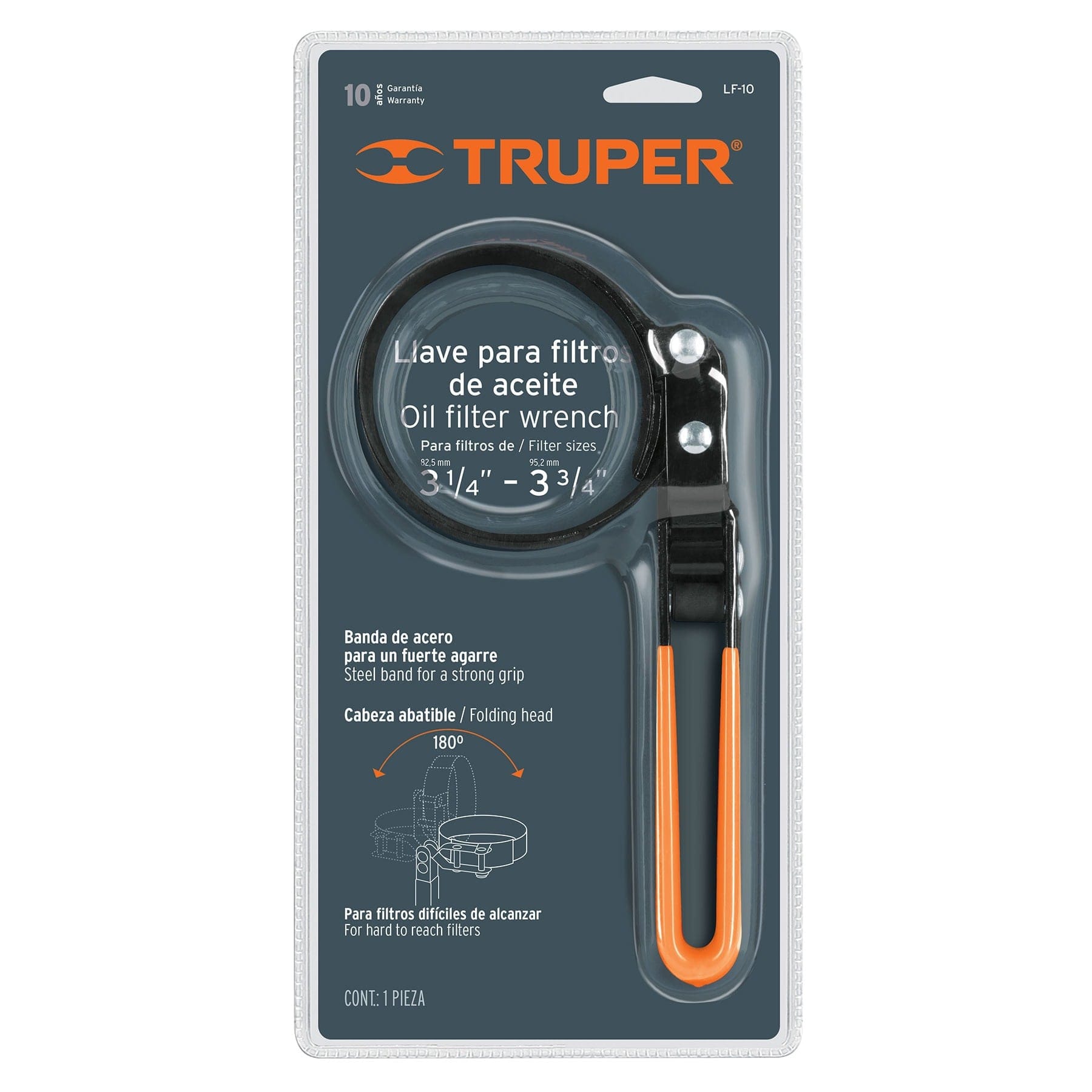 Llave de banda metálica 3-1/4"-3-3/4" para filtro de aceite