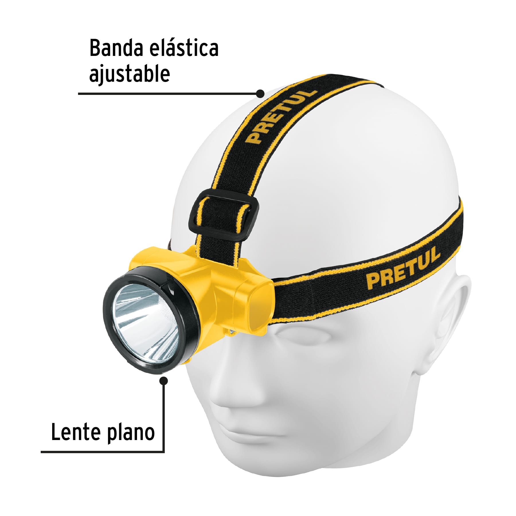 Linterna de minero LED 95 lm, recargable, Pretul