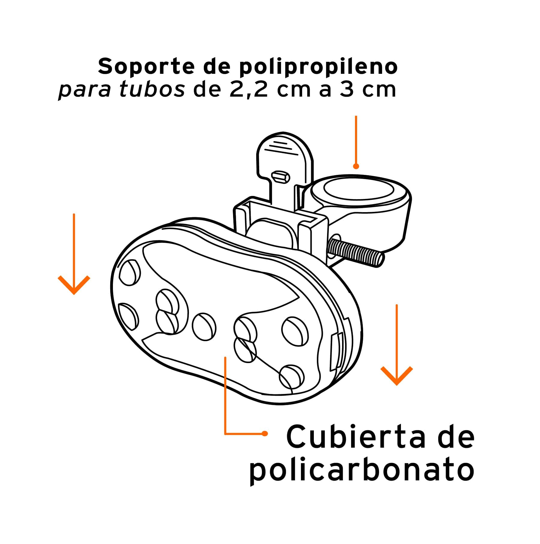 Linterna trasera para bicicleta 9 LEDs con 2 pilas AAA
