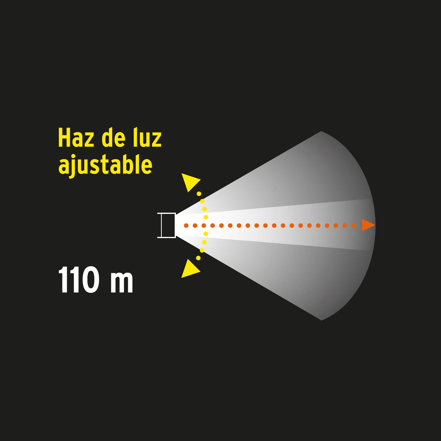 Linterna de aluminio LED Cree 235 lm con 2 pilas AA, Truper