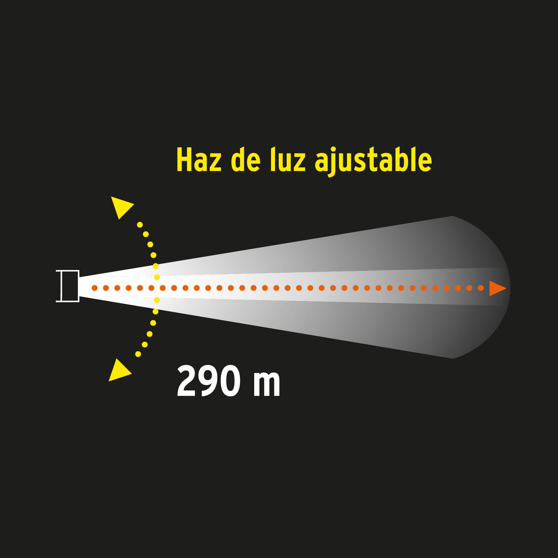 Linterna LED recargable, de aluminio,1,300 lm, Truper Expert