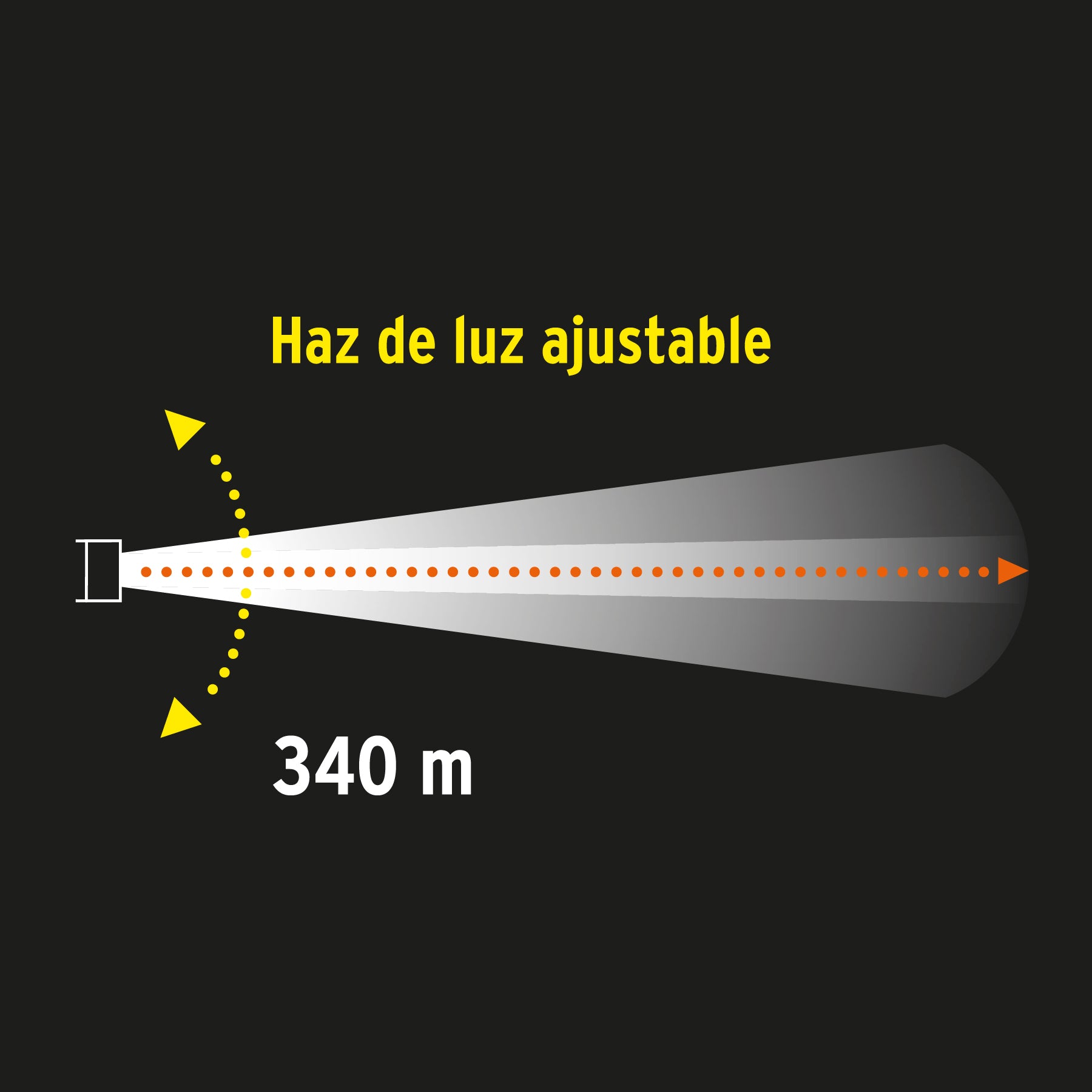 Linterna LED recargable, de aluminio,2,000 lm, Truper Expert