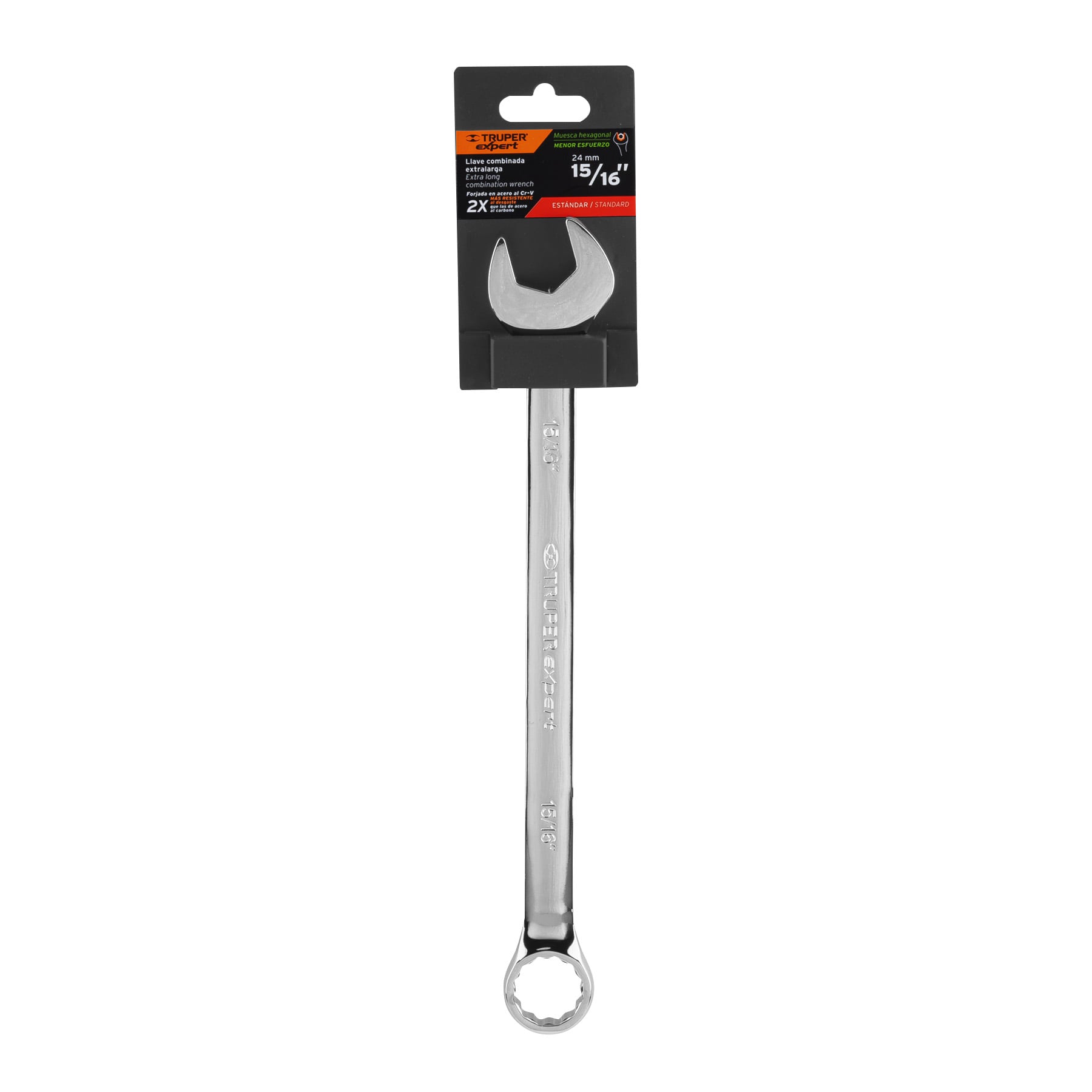 Llave combinada extralarga 15/16" x 336 mm de largo, Expert