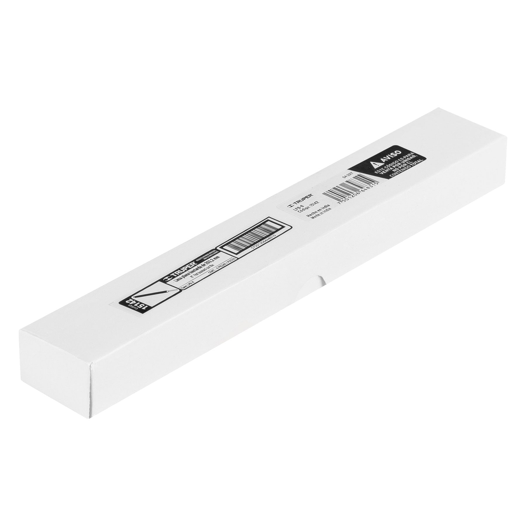 Lima plana bastarda 8", Truper