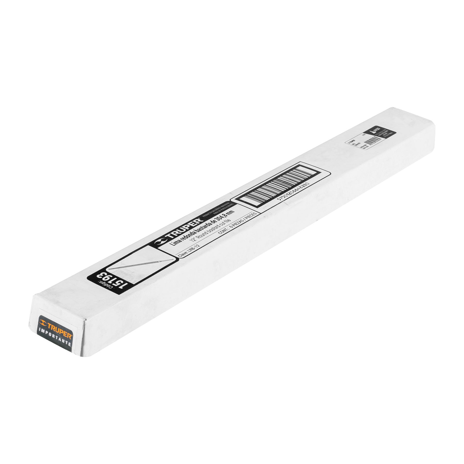Lima redonda bastarda 12", Truper