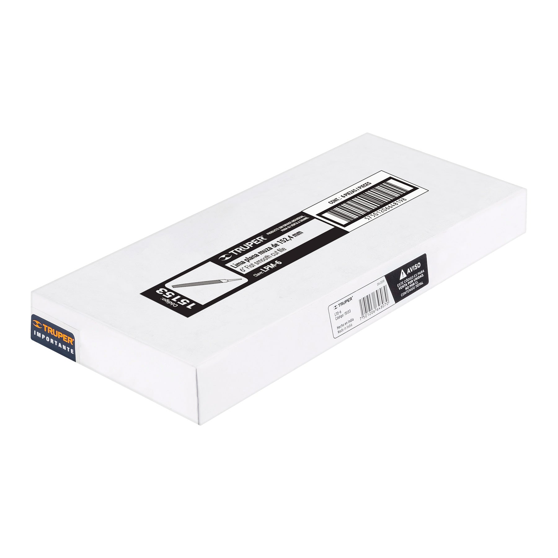 Lima triángulo doble 6", Truper