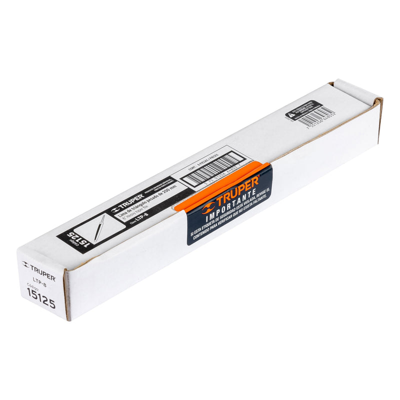 Lima triángulo pesado 8",  32 dpp,  Truper