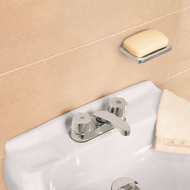 Mezcladora 4" para lavabo,  nariz larga,  cartucho cerámico
