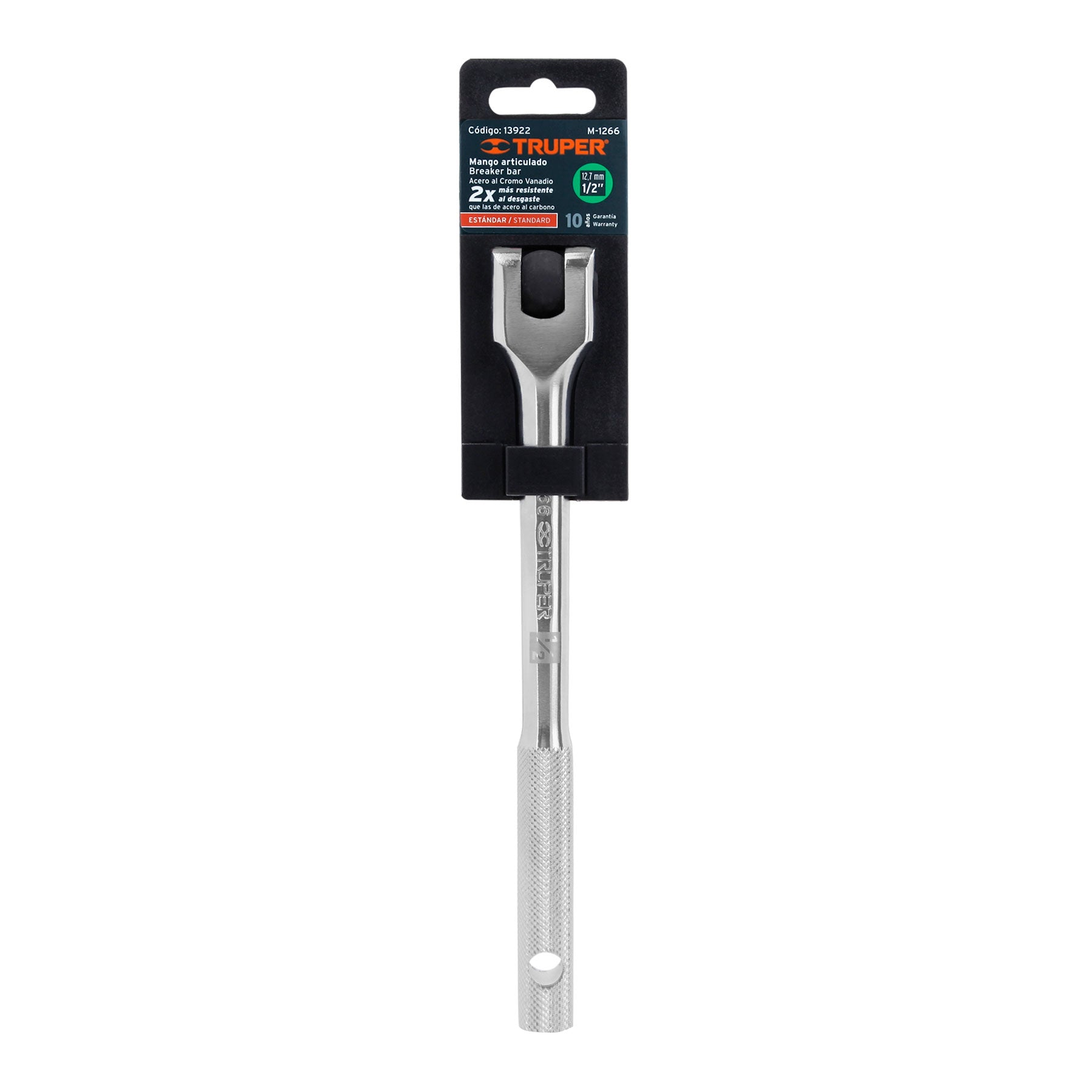 Mango articulado con cuadro de 1/2", largo 10", Truper