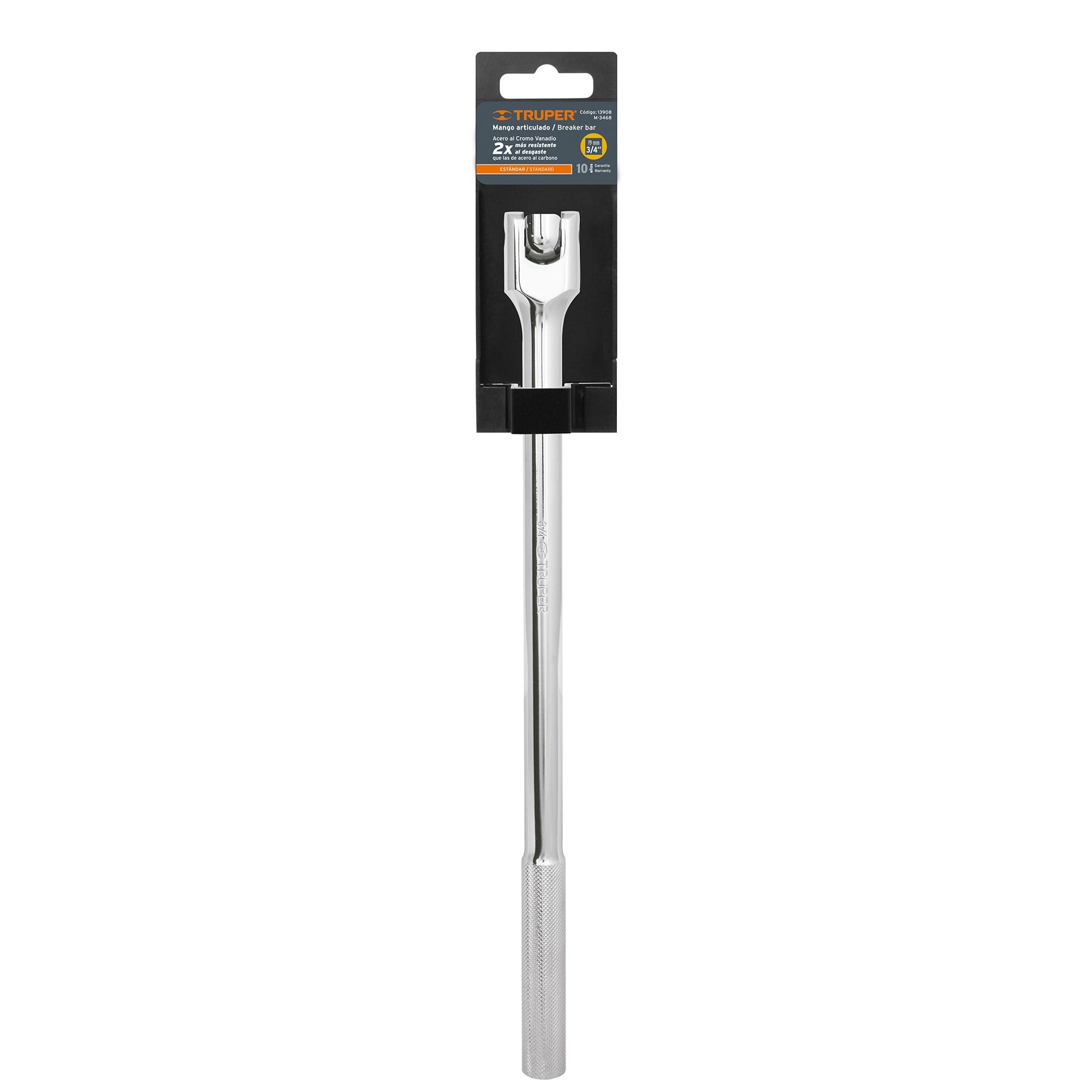 Mango articulado con cuadro de 3/4", largo 20", Truper