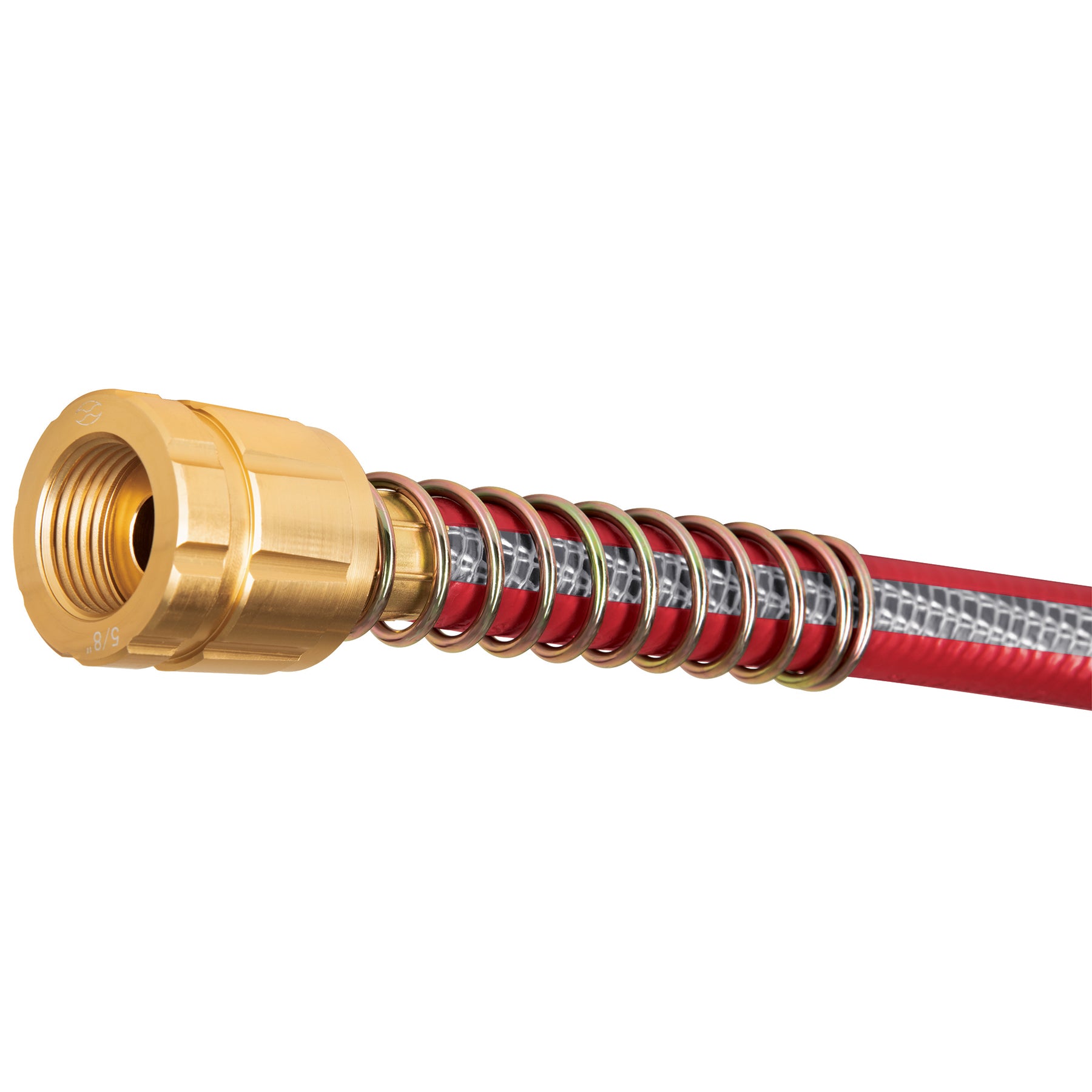 Manguera 5/8" super reforzada 4 capas 20 m conexiones metal