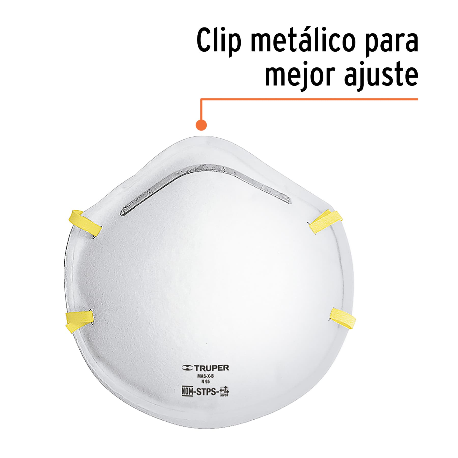 Blíster con 2 respiradores N95 para polvos y partículas