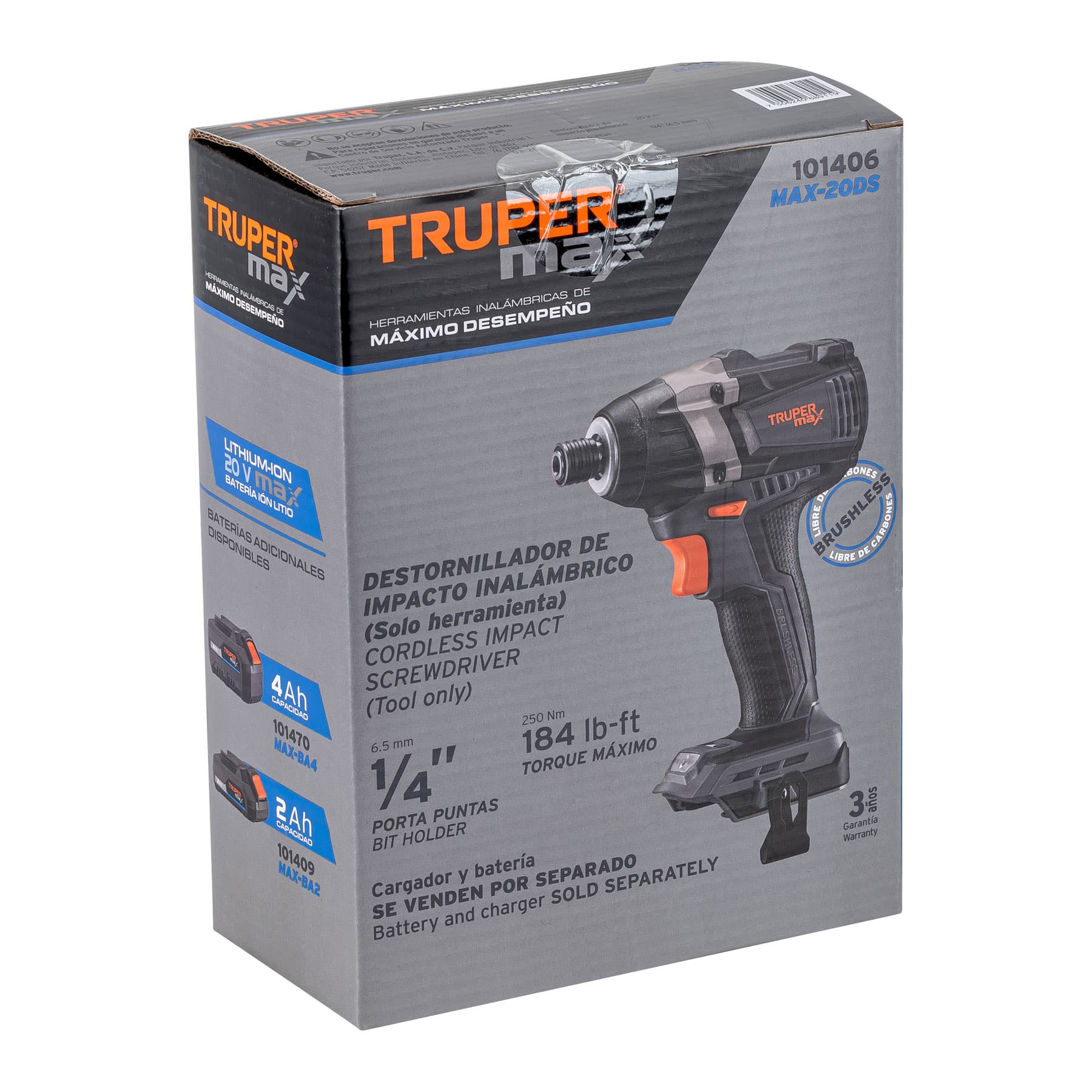 Destornillador de impacto, 20V, sin accesorios, MAX