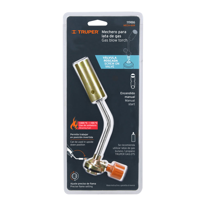 Mechero para lata de gas roscada,  Truper