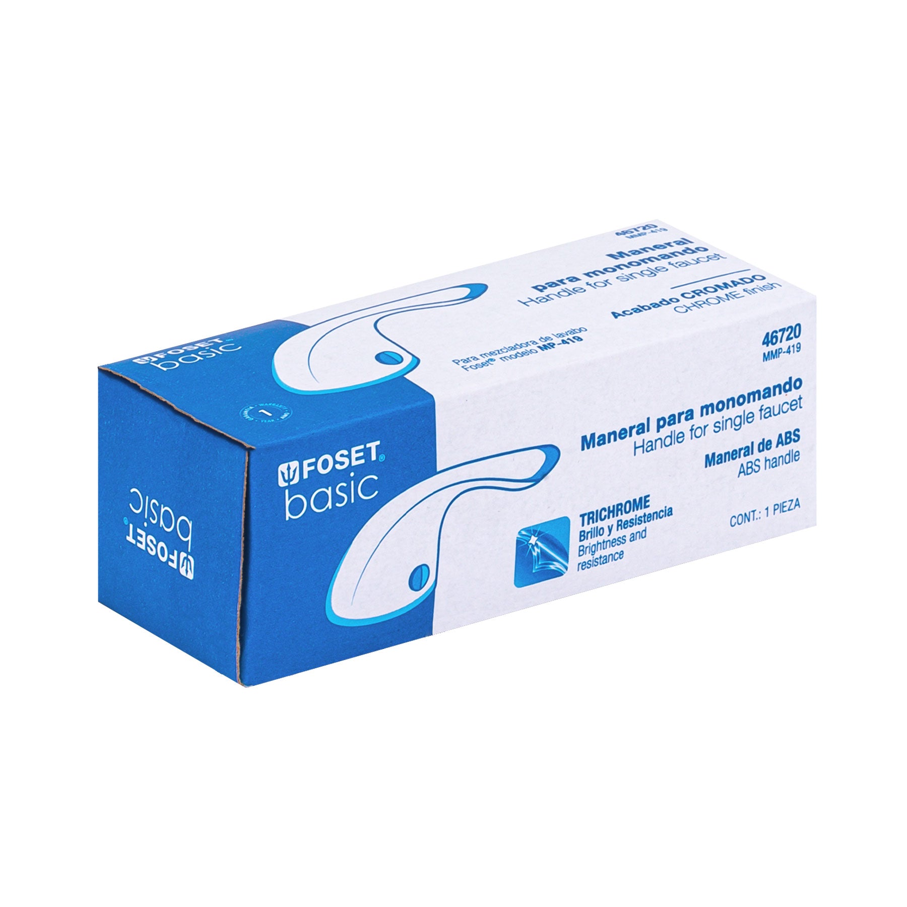 Maneral de palanca para monomando lavabo MP-419, cromo, Basic