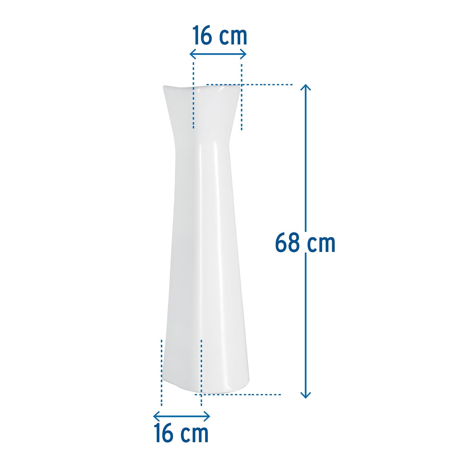 Pedestal de porcelana para lavabo, blanco, Foset