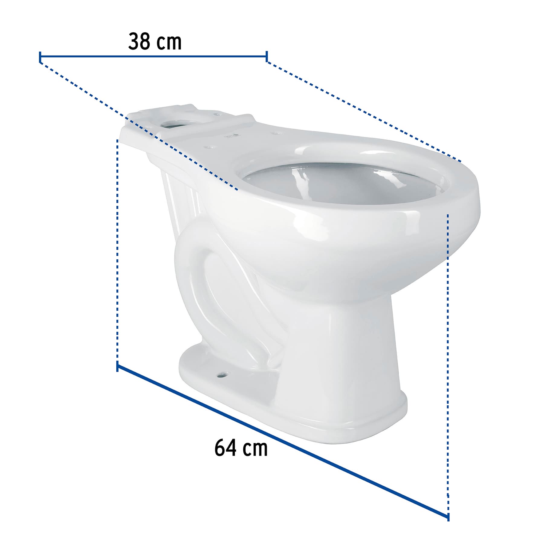 Taza redonda de porcelana, blanco, Foset