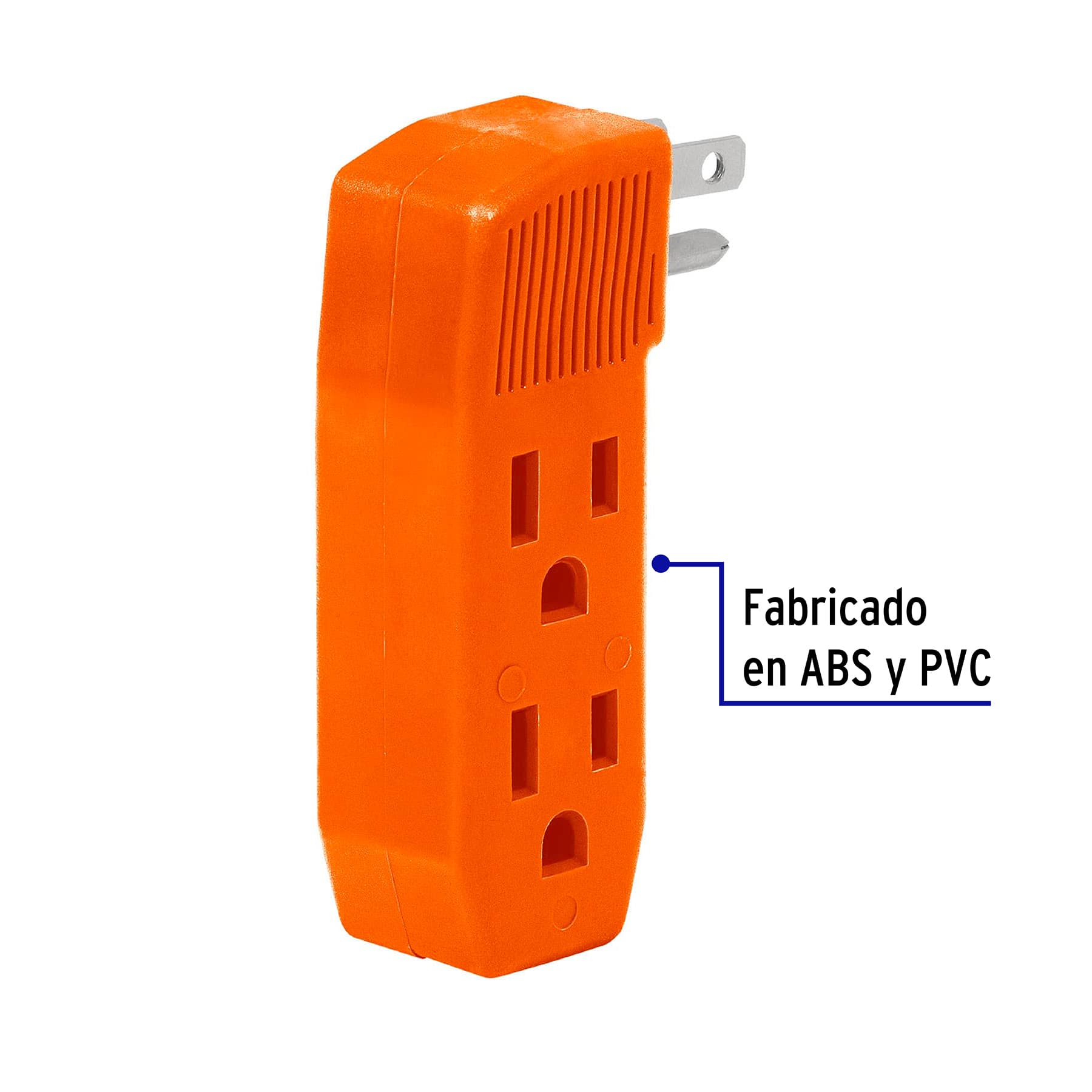 Multicontacto triple aterrizado, tipo F reforzado, Volteck